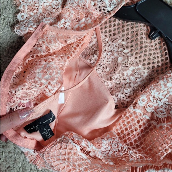 Pink City Triangles 2 Piece Dress - Picture 6 of 9